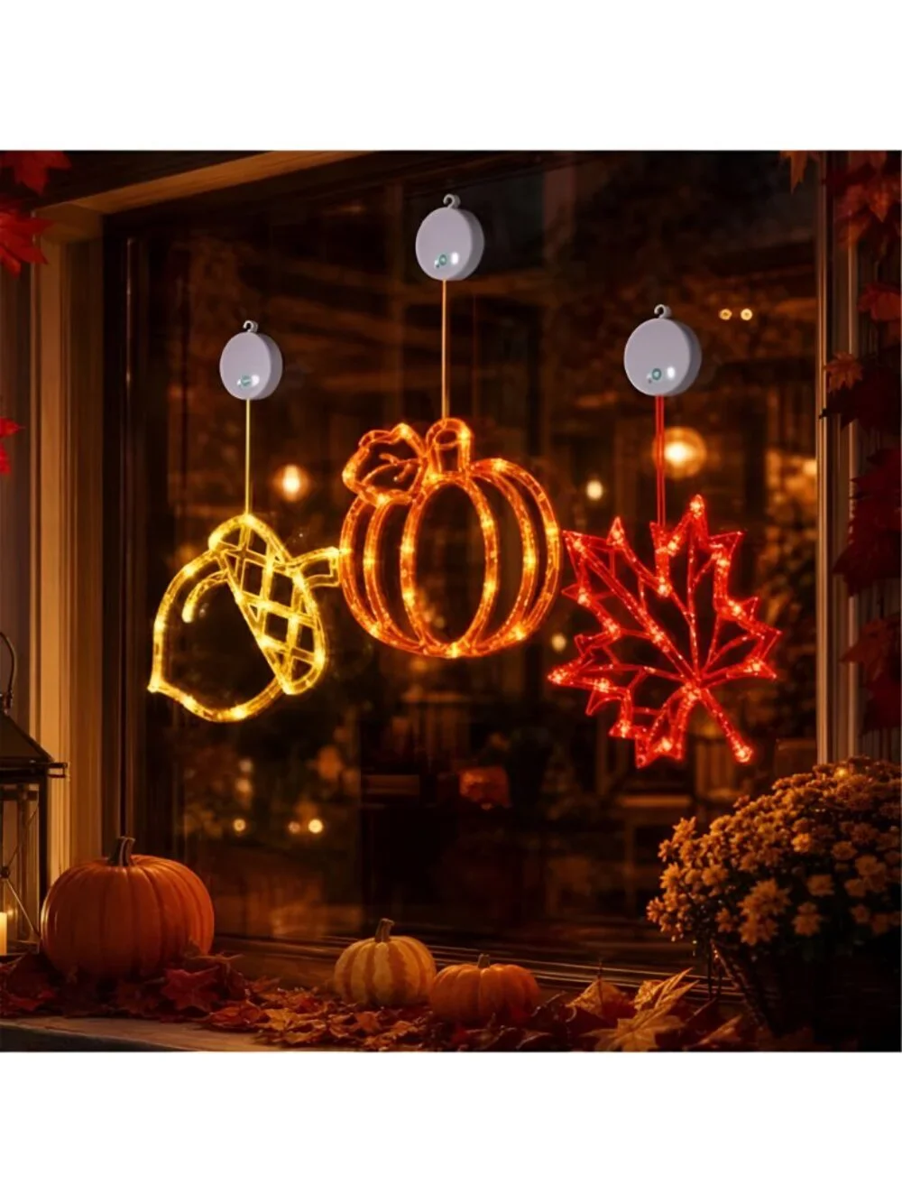 Fall Decor Fall Lights 2026, Thanksgiving Decorations LED Lights